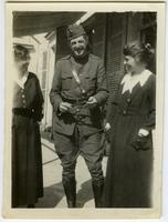 Two women and a soldier