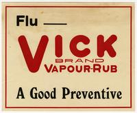 Vicks advertising poster