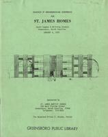 Souvenir of groundbreaking cermemonies for St. James Homes