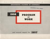 Annual report, Greensboro Chamber of Commerce, 1957