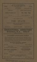 Educational directory Greensboro, N.C. 1936-37