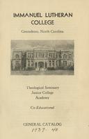 Immanuel Lutheran College catalogue 1939-40