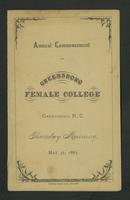Graduation program, 1883