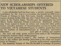 New Scholarship Offered to Vietnamese Students
