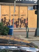 Protest art, Downtown Greensboro, N.C.