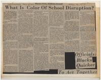 What Is Color of School Disruption?