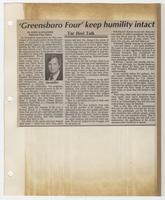 Greensboro Four keep humility intact