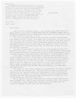 Letter from Nelson Johnson to editor