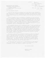 Letter to Representative John Conyers