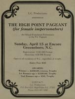 High Point Pageant [advertisement]