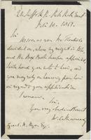 Correspondence from W. C. Macready