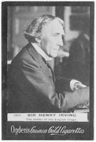 Cigarette Card, Sir Henry Irving