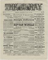 "The Ray" Newspaper, Boston Theatre, "Rip Van Winkle"