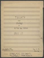 Toccata for piano, opus 17