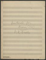 Pastorale for piano (1943)