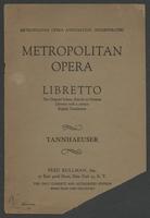 Un ballo in maschera : opera in three acts : [libretto] / music by Giuseppe Verdi ; libretto by Antonio Somma (freely adapted after Eugene Scribe's Gustave ou le bal masque ; English version by Peter Paul Fuchs, 1957