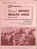 National Negro Health Week program, 1948