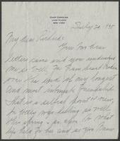 Letter from Etta Cone to Richard Guggenheimer