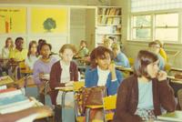 Eighth-grade students at Lincoln School, 1971