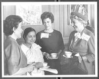 Martha Blakeney Hodges with three unidentified women