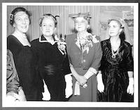 Matha Blakeney Hodges with three unidentified women