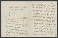 Letter from Pablo Casals to Susan Metcalfe, New York