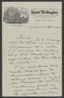 Letter from Pablo Casals to Susan Metcalfe, New York