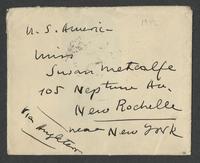 Letter from Pablo Casals to Susan Metcalfe, Marie-Theresiapolis (Subotica)
