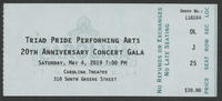 Triad Pride Performing Arts 20th anniversary concert [ticket]