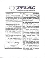 Greensboro PFLAG newsletter, November 2003