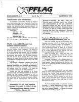 Greensboro PFLAG newsletter, November 1999
