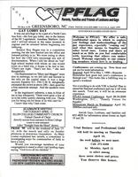 Greensboro PFLAG newsletter, April 1999