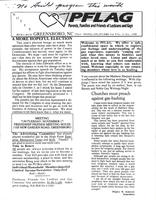 Greensboro PFLAG newsletter, November 1998