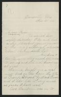 Gove family correspondence, George, Maria, & Anna, 1874-1881