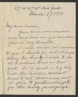 Anna Gove correspondence, 1913-1914