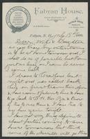 Gove family correspondence, George, Maria, & Anna, July 1889-1890
