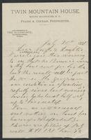 Gove family correspondence, George, Maria, & Anna, 1887-1888