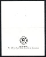 [April 1987]--UNCG Golden Chain induction untitled remarks