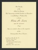 Awards--Lewis Professorship 1992