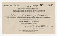 Biographical--nursing certificates