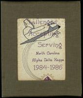 Alpha Delta Kappa scrapbook, 1984-1986