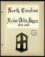 Alpha Delta Kappa scrapbook, 1978-1980
