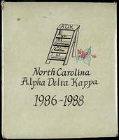 Alpha Delta Kappa scrapbook, 1986-1988
