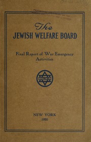 Final report of war emergency activities