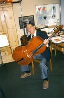 Bernard Greenhouse with his cello