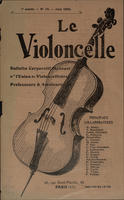 Le Violoncelle; bulletin corporatif mensuel de "L'Union des violoncellistes" professeurs & amateurs [No. 76 - June, 1928]