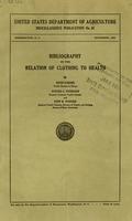 Bibliography of the relation of clothing to health