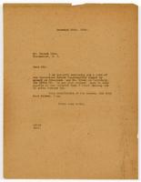 Letter form Sidney J. Stern to Herman Cone
