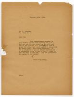 Letter from Sidney J. Stern to H. Schaefer