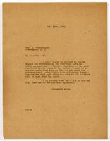 Letter from Sidney J. Stern to Bertha Sternberger